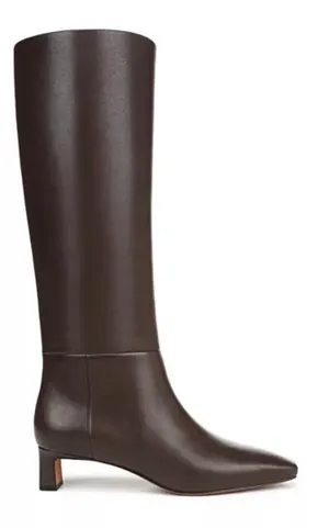 Vince Harlan Leather Knee-High Boots Cocoa Brown Size 8 thumbnail 1