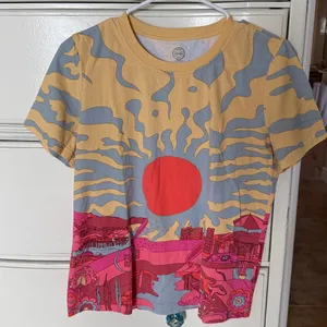 Tory Burch Graphic T Shirt limited edition size M Rachael Tarravechia GUC thumbnail 3