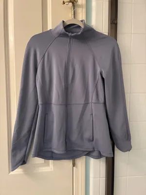 Apana Jacket Womens Small Lavender Purple Athletic Full Zipper Warm Up Yoga Gym thumbnail 1
