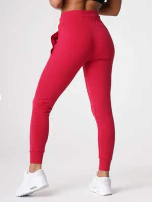 NVGTN Joggers  Ruby Red Women’s Drawstring Tapered High Rise Small thumbnail 2