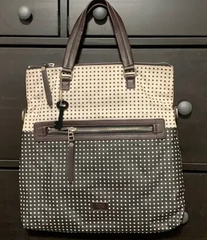 Fossil Canvas Crossbody Bag Polkadot thumbnail 1