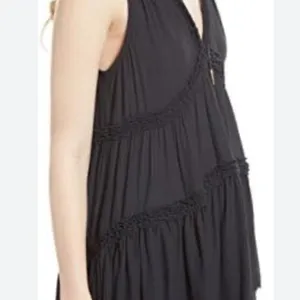 Free People dress or top blue medium tiered m thumbnail 12