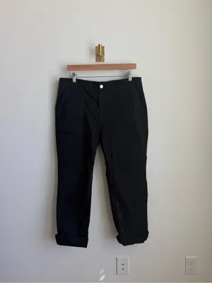 Pilcro Anthropologie Black Straight Leg Utility Pants Size 32 thumbnail 3