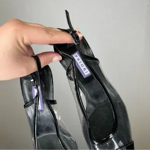 Priori | VTG Vintage Elegant Black Patent Leather High‎ Heels 9.5 thumbnail 2