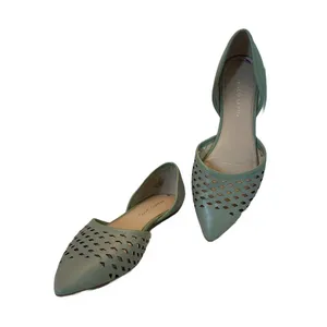 Franco Sarto Minty Green Leather "Honesty 2" D'Orsay Perforted Flats (8.5) thumbnail 7