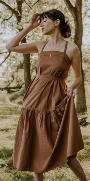 Everlane Boho Pinafore Dress Size 8 thumbnail 1