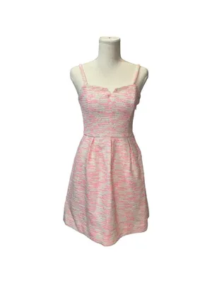 Anthropologie Moulinette Soeurs Pink Tweed Dress Women’s 0‎ Barbiecore Coquette thumbnail 4