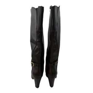*Marc Fisher Shayna Tall Heeled Boots Womens 7.5 Brown Leather Classic Academia thumbnail 7