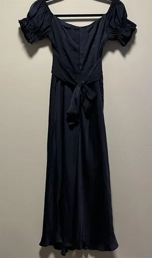 HELLO MOLLY (NWT) Sky Child Ruched Puff Sleeve Maxi Dress Navy, Size XS/2 thumbnail 11