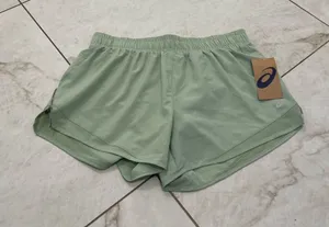 NWT ASICS Sage Green Athletic Shorts Size Medium thumbnail 1