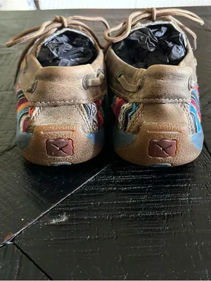 Twisted X Women's Boat Shoe Driving Moc in vibrant Serape/Bomber color Size 7 thumbnail 3