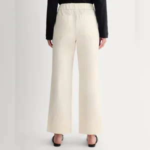 Everlane The Easy Pant Cotton Ivory Size Small thumbnail 2