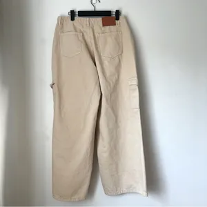 Princess Polly Adrianne Stone Beige Wide Leg Cargo Jeans 8 thumbnail 8