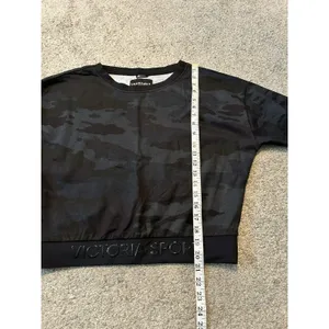 VICTORIA'S SECRET SPORT LOGO‎ CREW PULLOVER SWEATSHIRT size M Camo Camouflage thumbnail 4