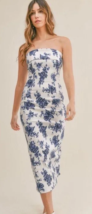 Floral Midi Dress Multi thumbnail 1