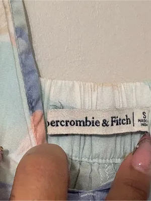 Abercrombie & Fitch Floral Sundress Sleeveless Mini Dress Blue Size S thumbnail 5