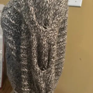 Gap Womens Chunk Knit Sweater Size S Gray Pullover Long Sleeve Angora‎ Fisherman thumbnail 5