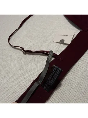 Anthropologie Burgundy Plum Velvet Triangle Spaghetti Strap Unlined Bralette NWT thumbnail 9