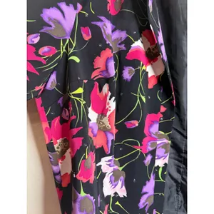 Maggie Barnes Womens‎ 2X Black Floral Blazer Sequin Open Front Career Event Boho thumbnail 3