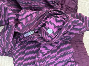 Lululemon Purple Print Tracker Short Running Size 10 thumbnail 6