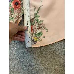 Topshop Floral NWT Maxi Skirt Womens 10 Pink NEW Tall Handkerchief HemTie Waist thumbnail 4