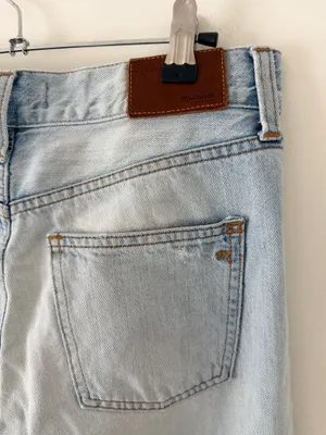 Madewell Perfect Summer Jean High Waisted Light Wash Straight Leg Jeans thumbnail 9
