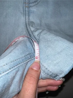 Old Navy Light Blue Denim Cutoff Shorts size 6 thumbnail 7