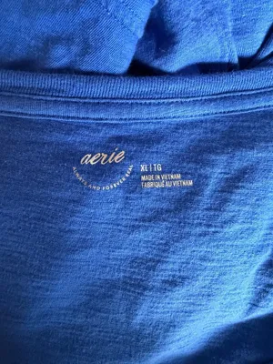 Aerie Royal Blue Short Sleeve Top thumbnail 5
