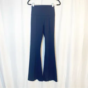 P. E. Nation Full Force Flare Pants Leggings High Rise Navy Blue thumbnail 3