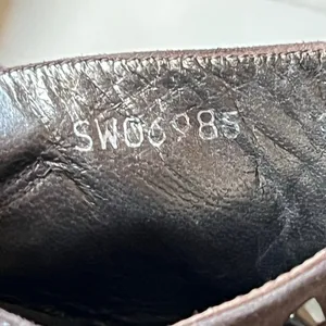 Stuart Weitzman Commodore Bootie 6 Brown‎ Leather Suede Studded Shoes Chic Edgy thumbnail 16