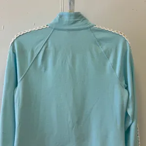 Lilly Pulitzer Skipper Popover Pullover with Crochet Lace Sleeve Detail‎ Small thumbnail 2