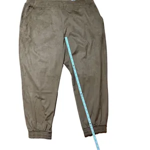 NWT Soft Surroundings Estancia Faux Suede‎ Jogger Ankle Saddle Brown Sz PXL thumbnail 6