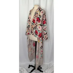 Anthropologie SPARROW Flora Exemplar Long Duster Cardigan‎ Sweater Linen Medium thumbnail 5