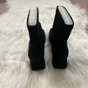 Black suede booties Size 5.5 thumbnail 6