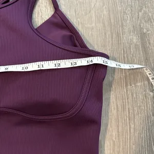 ALO Yoga Ribbed Airlift Enchanted Bra Tank Racerback Workout Crop Top Medium thumbnail 7