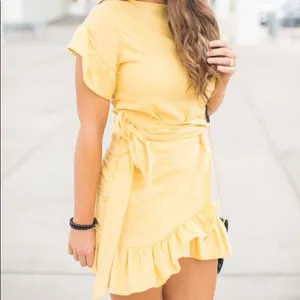 ✨HP✨Shine After Sundown Dress Mustard✨ thumbnail 6