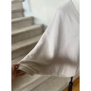 Free People Beach Stone Beige Open Rib Knit Dolman Sleeve Oversize Cardigan thumbnail 5