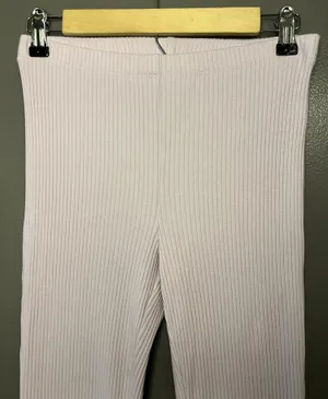 Aerie Pants Womens Small Purple Ribbed Knit Flare Leg Stretch Lounge Sweatpants thumbnail 1