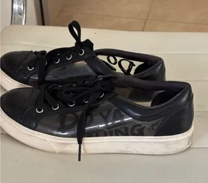 Aldo Womens‎ Do Ya Thing Clear PVC Black Low Top Sneakers Size 7.5 EUR 38 thumbnail 1