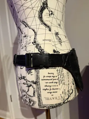 Wilsons Leather Vintage fanny pack waist belt bag sport casual travel Black festival unisex thumbnail 4