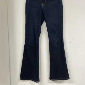 Banana Republic High Rise Flare Jeans Womens 28 Dark Wash Blue Denim Stretch thumbnail 4