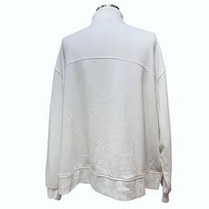Out From Under XS‎ Belmar Henley Popover Sweatshirt Ivory Funnel Neck Oversized thumbnail 3