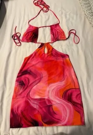 Pink Mini Dress White Fox Boutique thumbnail 1