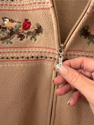 Embroidered Bird Zip thumbnail 6