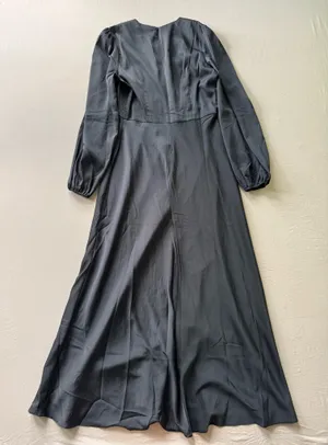 Boutique Empire Waist A-Line Satin Maxi Dress thumbnail 2