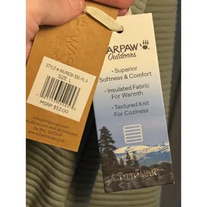 Bearpaw Outdoors Ribbed Quarter Zip Pullover Sage Green‎ Large NWT - Lg thumbnail 7