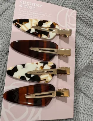 Summer & Rose Creaseless Hair Clips in Tortoise thumbnail 1