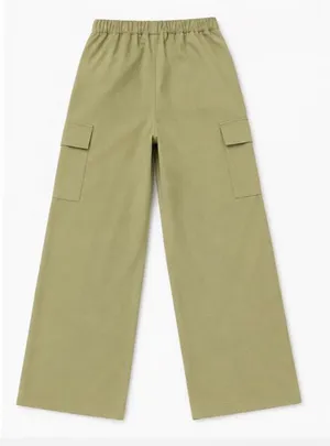 Derek Heart Olive Green High-Waisted Wide-Leg Cargo Pants - Size M 🌿✨ thumbnail 2