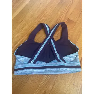 Lululemon Rack Pack Bra Wave Twist size 6 Lilac Caspian Blue / Deep Zinfandel thumbnail 4