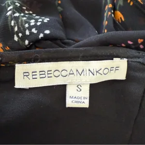 Rebecca Minkoff Ruffle Sleeve Top Size‎ Small Self Tie Back thumbnail 7